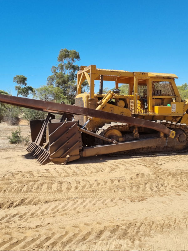 Gups Mobile Welding fabricating push bars and welding onto a dozer