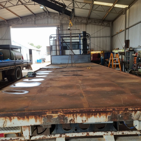 new truck tray fitted by welder in Koorda